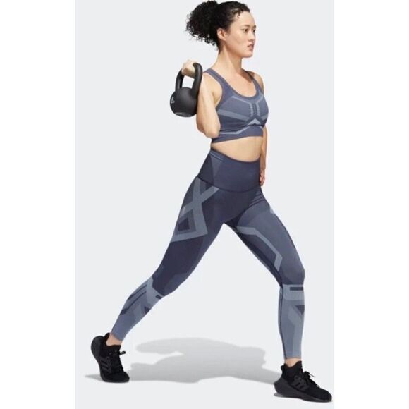 Adidas FORMOTION SCULPT TWO-TONE TIGHTS Women's Tight Fit, Xs-Small - Picture 3 of 16